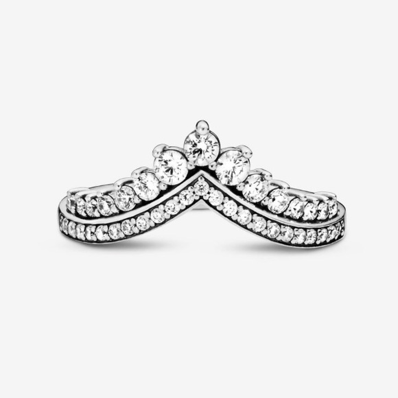 PANDORA Silver Princess Wishbone Ring - Picture 5 of 7